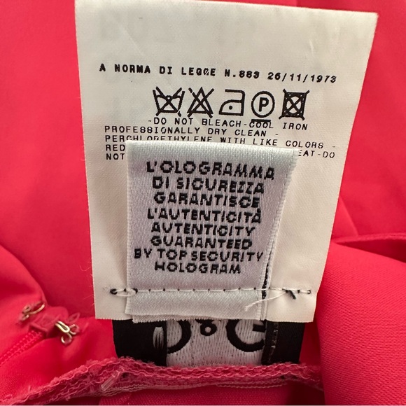 Vintage D&G Dolce & Gabbana Pink Cocktail Sleeveless Deep Plunge Dress, Size 4 - Picture 12 of 16